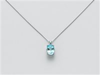 Collana Miluna Donna Gemma Del Cielo in Oro bianco Topazio CLD4069